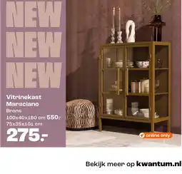 Kwantum Vitrinekast Marsciano aanbieding