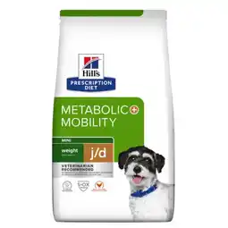 Pets Place Hill's Prescription Diet J/D Metabolic + Mobility Mini Weight Management - Hondenbrokken - Kip 1 kg aanbieding