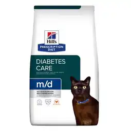 Pets Place Hill's Prescription Diet M/D Diabetes/Weight Management Zak - Kattenbrokken - Kip 1,5 kg aanbieding