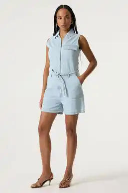 Wehkamp Garcia denim playsuit - lichtblauw aanbieding