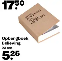 Kwantum Opbergboek Believing aanbieding
