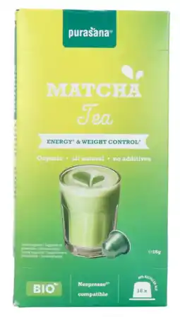 De Online Drogist Purasana Matcha Tea Caps aanbieding