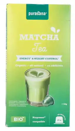 De Online Drogist Purasana Matcha Tea Caps aanbieding