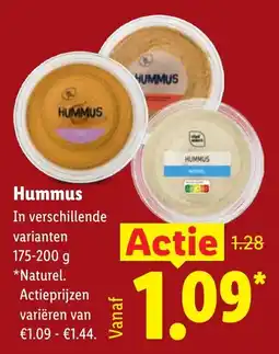 Lidl Hummus aanbieding
