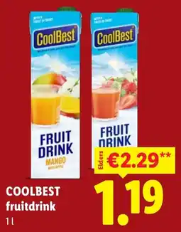Lidl Coolbest fruitdrink aanbieding