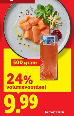 Lidl Gerookte zalm aanbieding