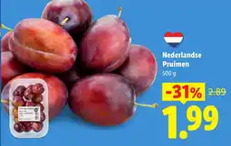 Lidl Nederlandse Pruimen aanbieding