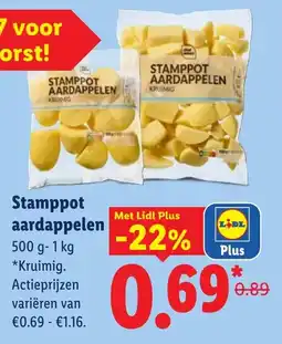 Lidl Stamppot aardappelen aanbieding