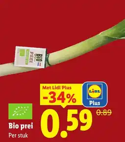 Lidl Bio prei aanbieding