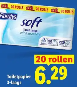 Lidl Floralys toilet tissue aanbieding
