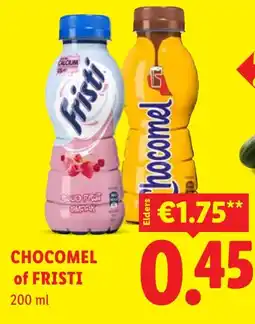 Lidl Chocomel of fristi aanbieding