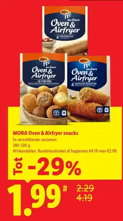 Lidl Mora Oven & Airfryer snacks aanbieding