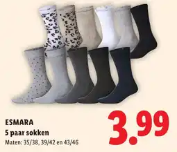 Lidl Esmara sokken aanbieding