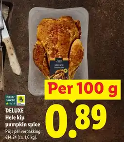 Lidl Hele kip pumpkin spice aanbieding