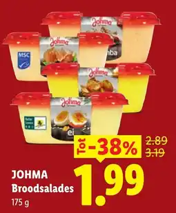 Lidl Johma Broodsalades aanbieding