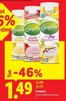 Lidl Campina aanbieding
