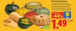 Lidl Diverse bio pompoenen aanbieding