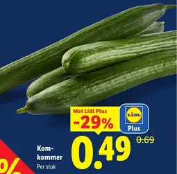 Lidl Komkommer aanbieding