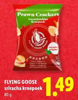 Lidl Flying Goose sriracha kroepoek aanbieding