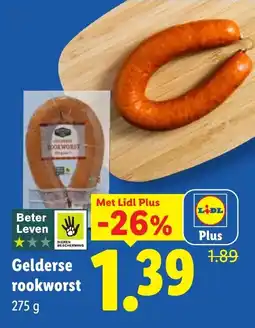 Lidl Geldere rookworst aanbieding
