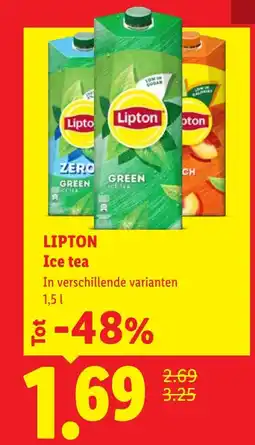 Lidl Lipton Ice tea aanbieding