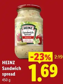Lidl Heinz Sandwich spread aanbieding