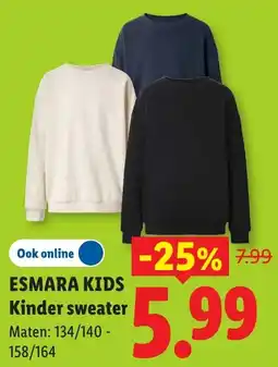 Lidl Esmara Kids Kinder sweater aanbieding