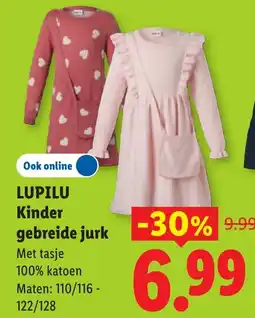 Lidl Lupilu Kinder gebreide jurk aanbieding
