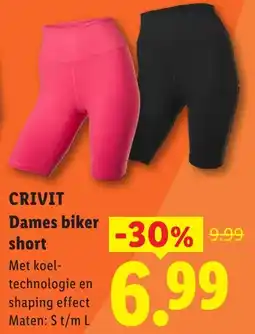 Lidl Crivit Dames biker short aanbieding
