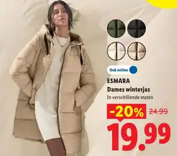 Lidl Esmara Dames winterjas aanbieding