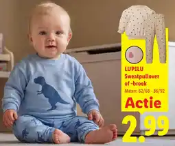 Lidl Lupilu Sweatpullover of -broek aanbieding