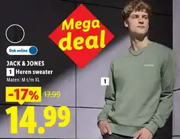 Lidl Jack & Jones heren sweater aanbieding