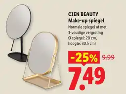 Lidl Cien Beauty Make-up spiegel aanbieding