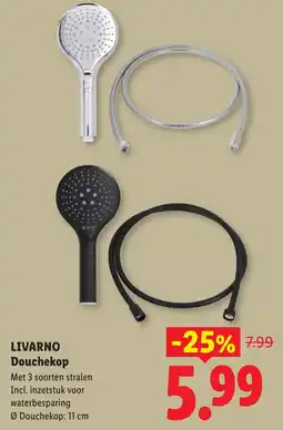 Lidl Livarno Douchekop aanbieding