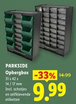Lidl Parkside Opbergbox aanbieding
