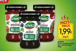 Food Plus Łowicz Dżem, wybrane rodzaje aanbieding