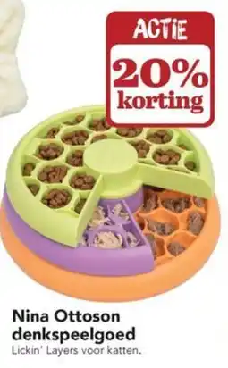 Dierspecialist Nina Ottoson Denkspeelgoed aanbieding