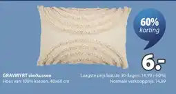 Jysk GRAVEMYRT sierkussen aanbieding