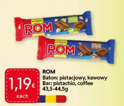 Food Plus rom baton pistacjowy kawowy aanbieding