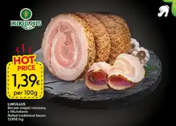 Food Plus Lukullus Rolled Traditional Bacon aanbieding