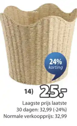 Jysk 14) 25.- aanbieding