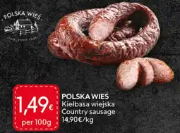 Food Plus Polska Wies Country Sausage aanbieding