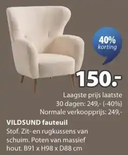 Jysk VILDSUND fauteuil aanbieding