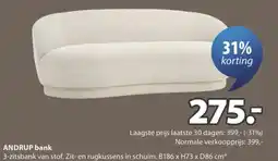 Jysk ANDRUP bank aanbieding