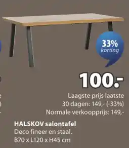 Jysk Hakskov Salontafel aanbieding