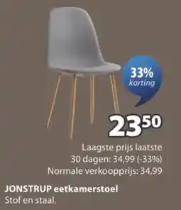 Jysk JONSTRUP eetkamerstoel aanbieding