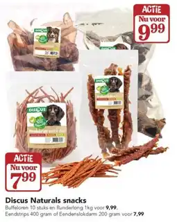 Dierspecialist Discus Naturals Snacks aanbieding