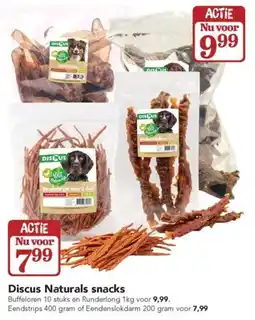 Dierspecialist Discus Naturals snacks aanbieding