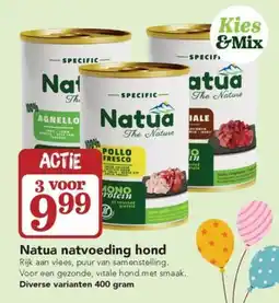 Dierspecialist Natua natvoeding hond aanbieding
