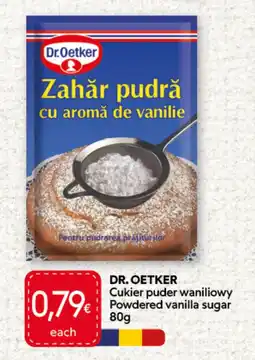 Food Plus Dr. Oetker Powdered Vanilla Sugar aanbieding